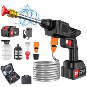 Spruzzatore Airless A Batteria 500W | Pressione 15MPa E 6 Velocità | Con Batteria Da 21V E Serbatoio 1,2L | Kit Completo