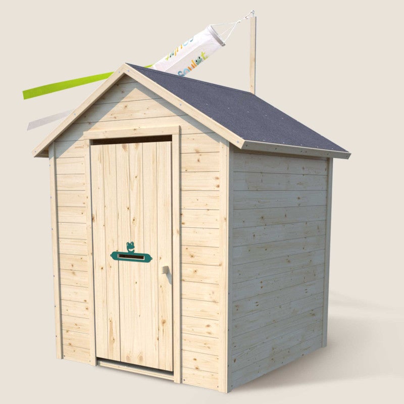 Cabane en bois avec fenêtre et boîte aux lettres GARANCE - 4