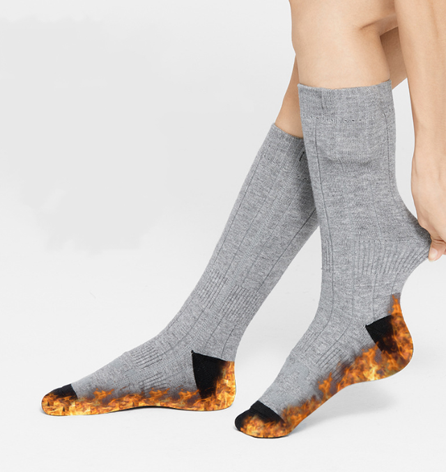 Calze Riscaldate A Batteria,WolinTek Calzini Riscaldabili Ricaricabili - Foto 8