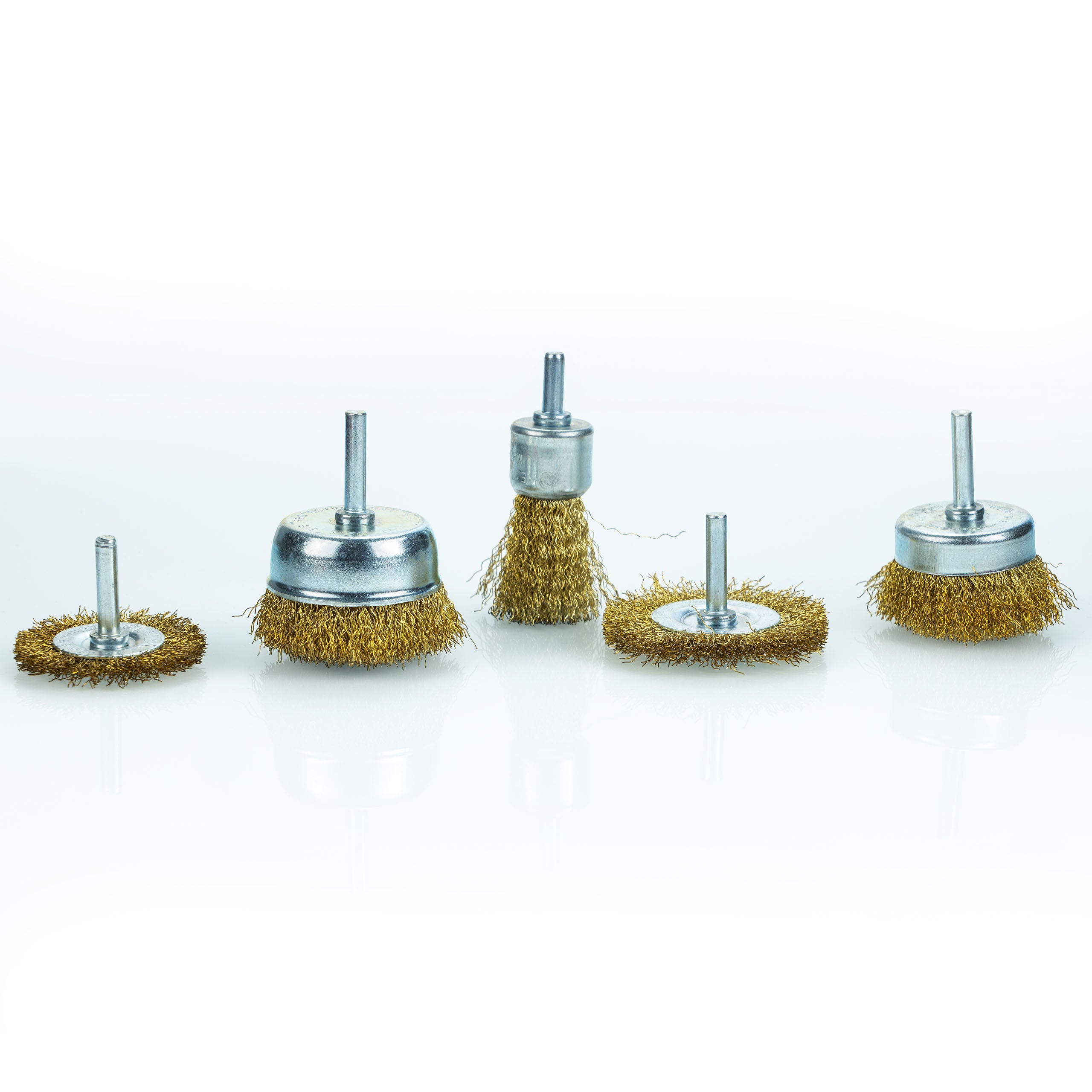 Set Brosses Métalliques pour Perceuse 5 Pièces – Fil Acier Laitonné | Queue 1/4