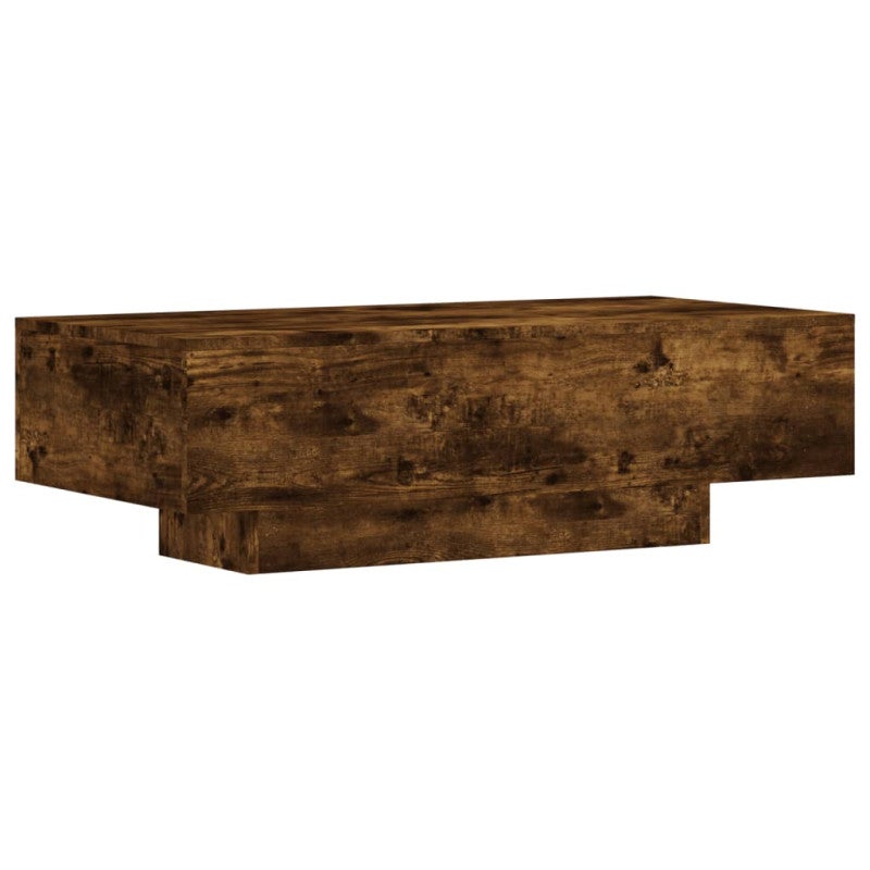 VidaXL Tavolino Da Salotto Con Piano Sollevabile - Legno Multistrato Rovere Fumo - 79x49x41cm - Contenitore Portaoggetti Nascosto - 2