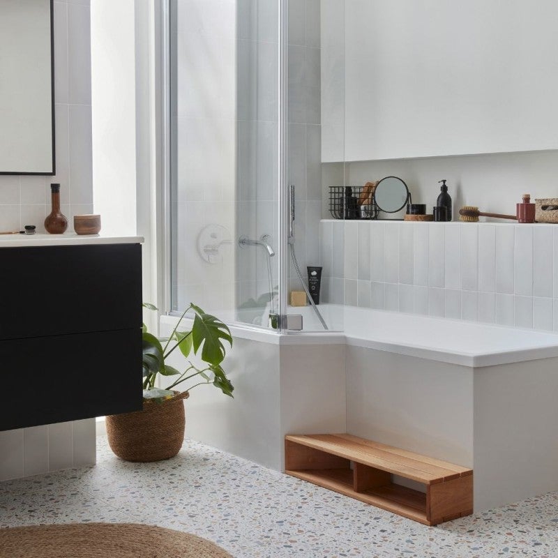 Baignoire bain douche 160 x 90 cm JACOB DELAFON Neo blanc brillant gauche - 8