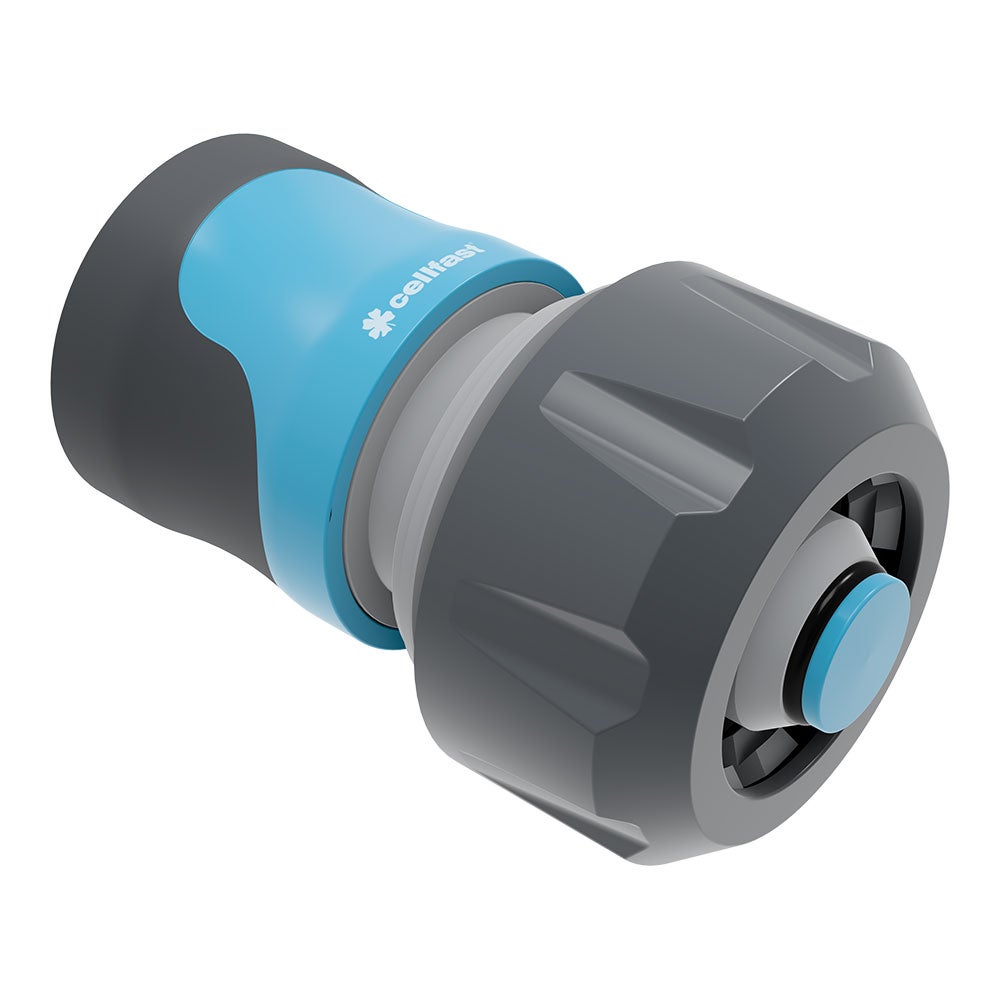Cellfast Connettore Rapido SAFETOUCH IDEAL™ Per Tubo 1/2" E 5/8" – Racordo Passante In ABS