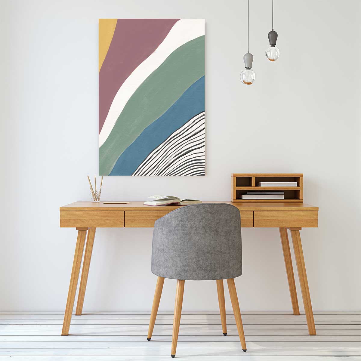 Tableau Retro coloré iv - 60x90cm - 2