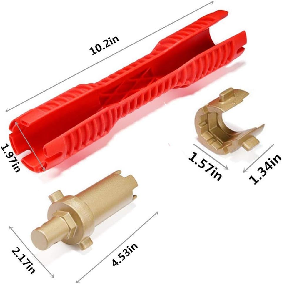 Clé à Pipe Multi-usages, Changez L'outil De Robinet Outil de réparation pour Robinet et évier Plombier Clé à Douille Outils de plomberie Clé à Tuyau - 3