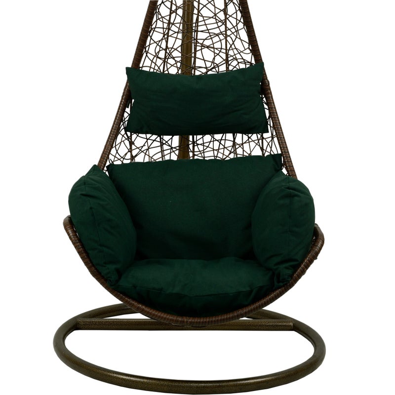 Poduszka na fotel wiszący AMPO ciemny zielony wodoodporna 1 szt.