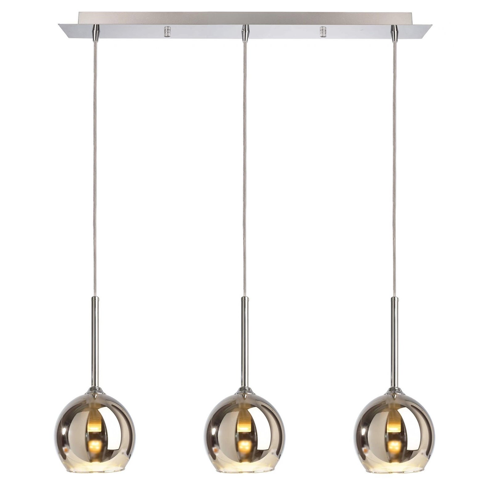 3 zawieszki LED G9 szklana kula lampa stołowa kuchnia bar restauracja 230V
