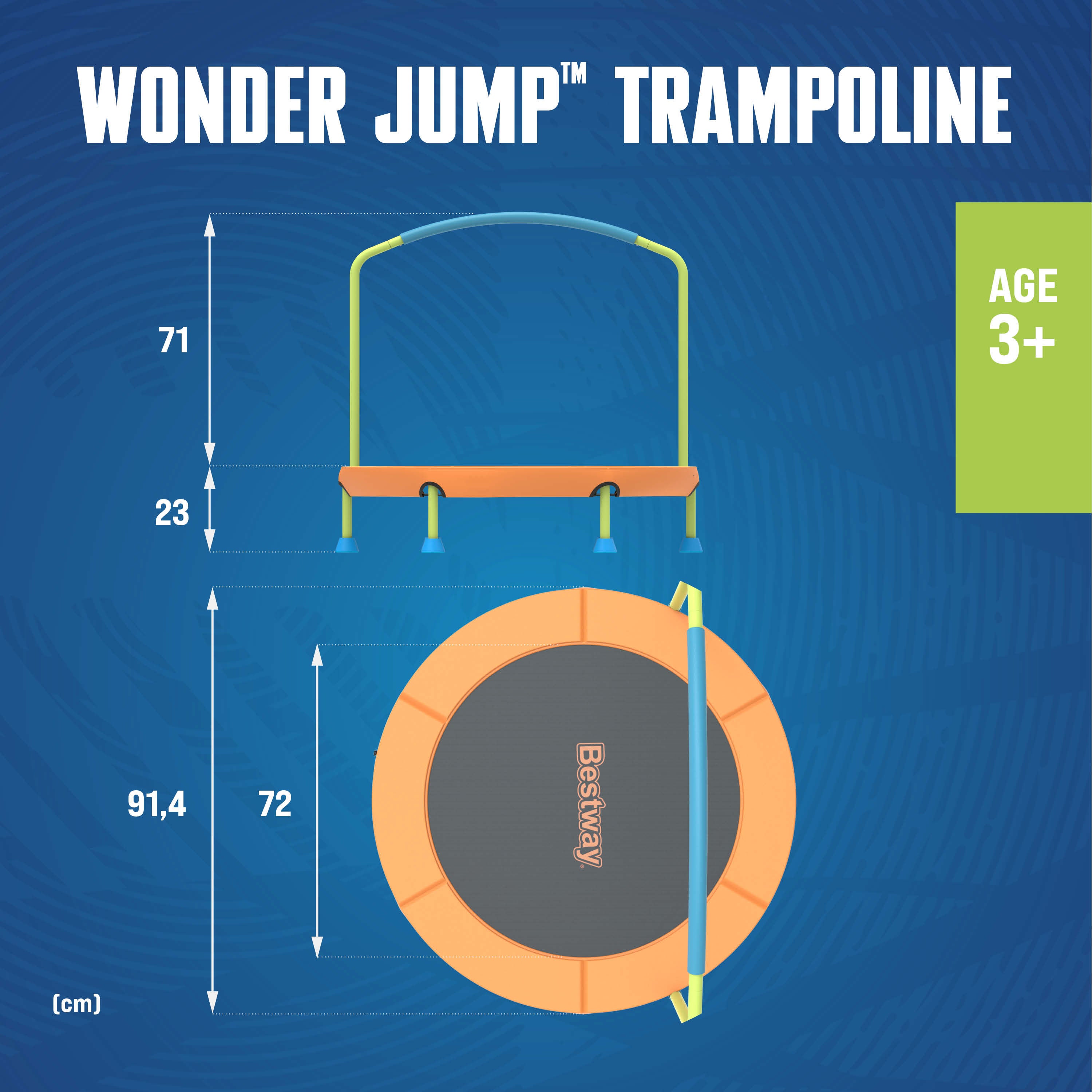 Bestway 59100 Trampolino elastico Wonderjump da 91 cm - 8
