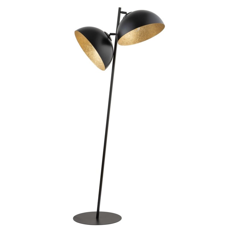 Lampa podłogowa stojąca Sfera czarno-złota 2xE27x15W wym: 156 x 60 x 35 cm metal SIGMA