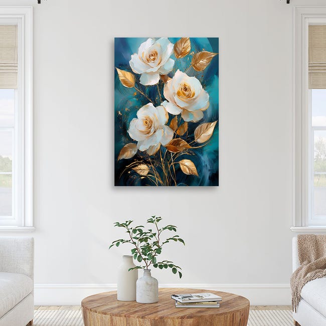Novart Quadros - Completamente Pronto Da Appendere - Immagini - Fiori Astratto - 7 Pezzi Set Moderni - N036471a Novart Quadros - Completamente Pronto Da Appendere - Immagini - Fiori Astratto - 7 Pezzi Set Moderni - N036471a