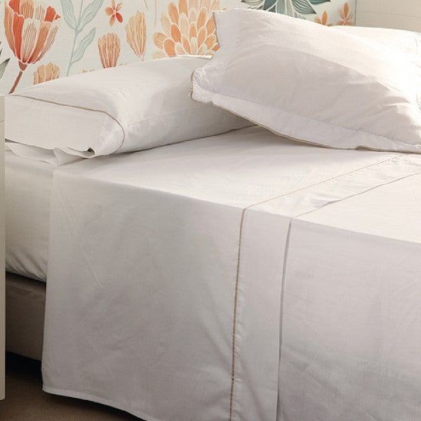 Don descanso - sábana encimera algodón 100% blanca 180 hilos. fácil planchado y lavable (30º). (disponible varios tamaños) 135/140 blanco