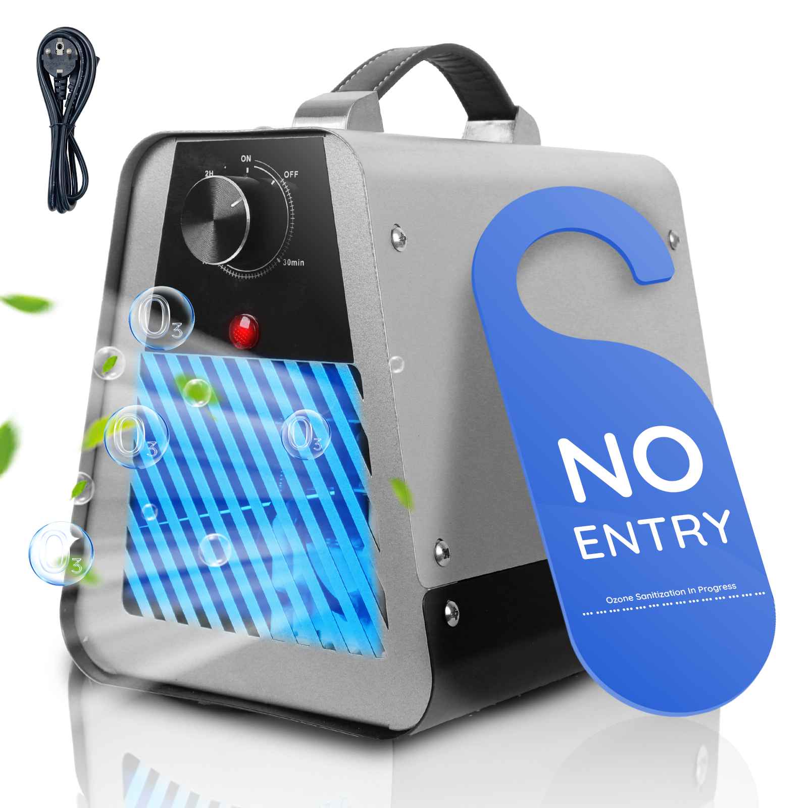 Generatore di Ozono 50000mg/h in Acciaio Inox – Purificatore d'Aria Potente per Casa e Auto con Timer 2H - 2