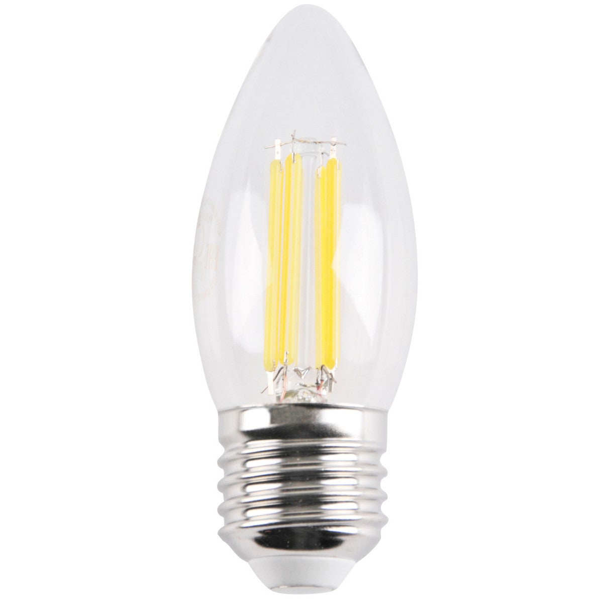 Żarówka LED COB E27 4.5W świeczka przezroczysta Neutralna biel 4000K 550lm Polux
