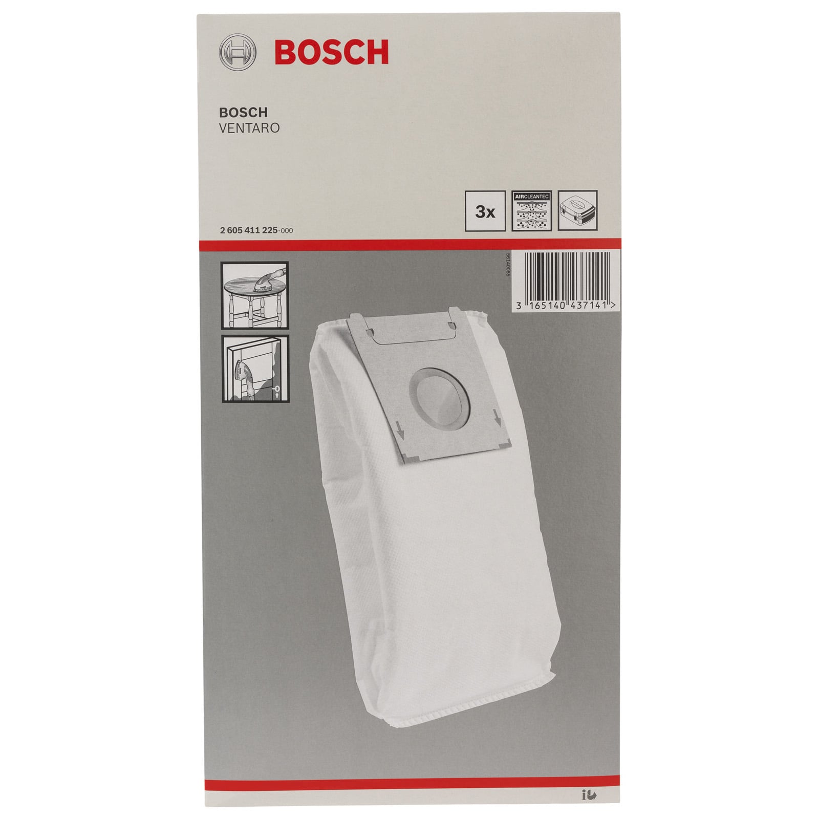 Bosch Professional - 3 Sacs Poussiere Pour Ventaro - 2605411225 - 3