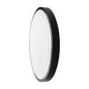 Plafoniera LED 18W Tonda Sensore Microonde Cornice Nera 4000K IP44 ...