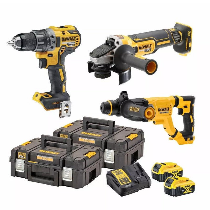 DEWALT ZESTAW COMBO 18V DCK327P2T (DCD791 + DCH263 + DCG405) 2x5,0Ah
