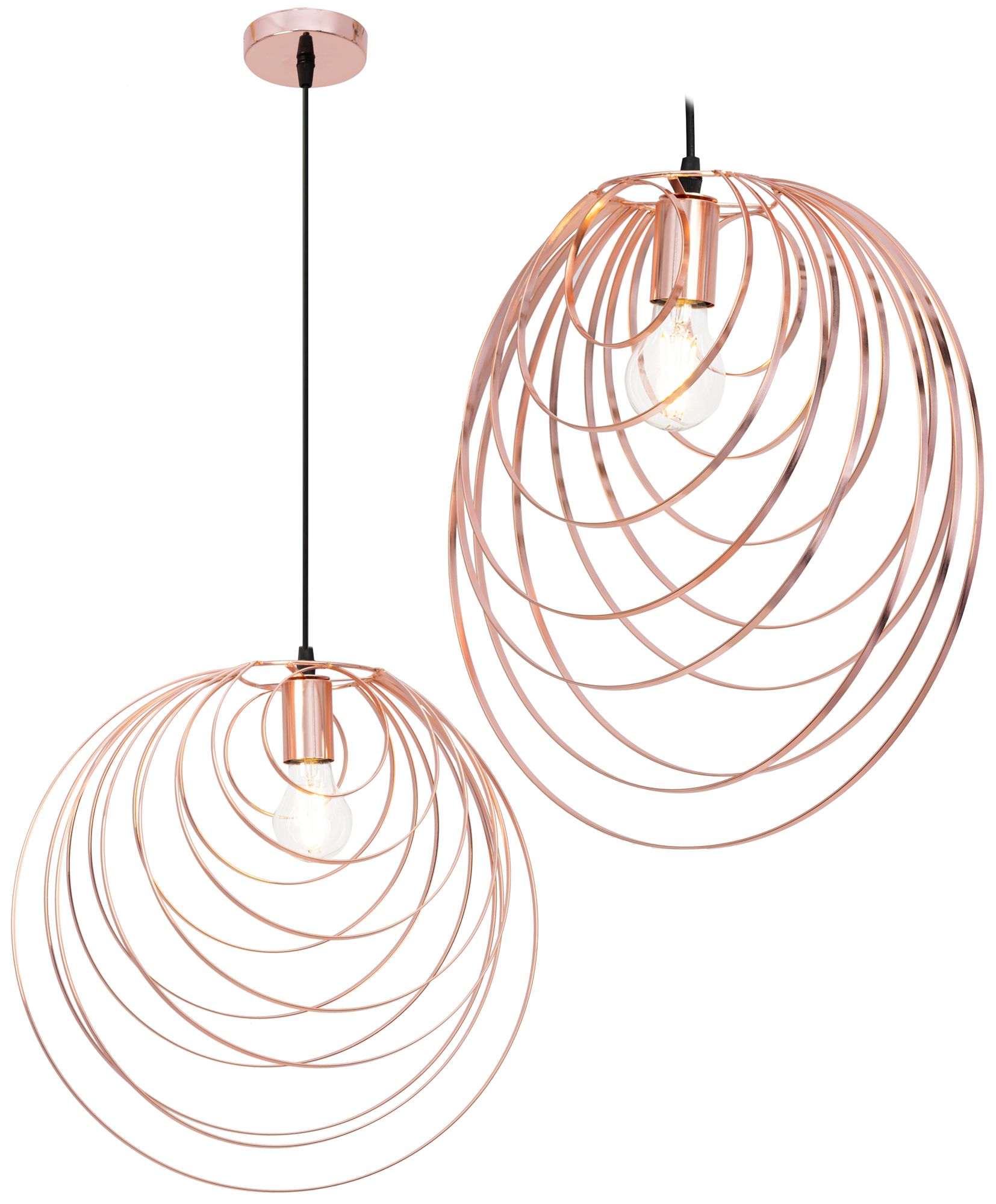 Lampa Sufitowa Toolight App427-1Cp Różowo Złoty