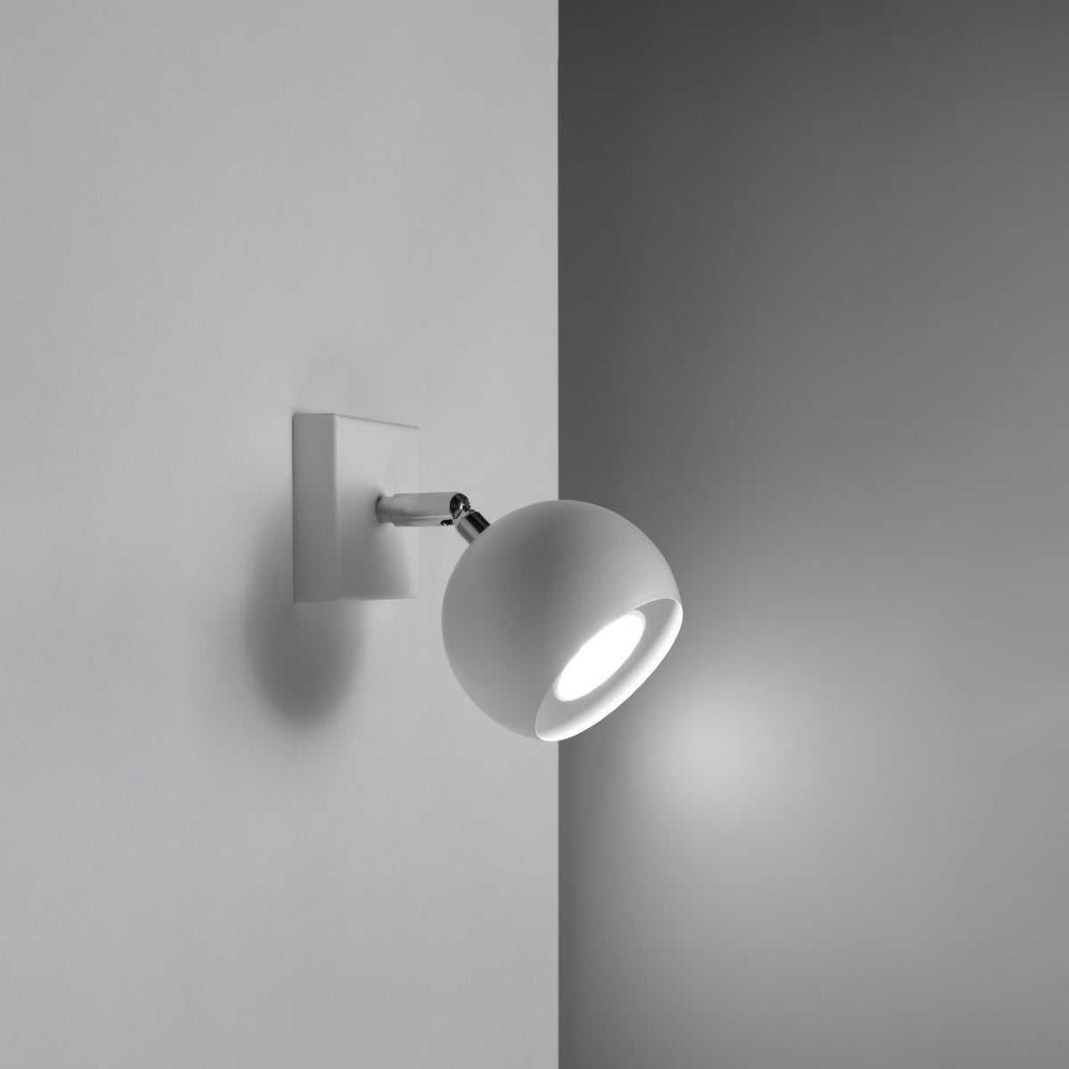 Kinkiet RAYIS biały LED 3000K - 10x16x10cm Sollux