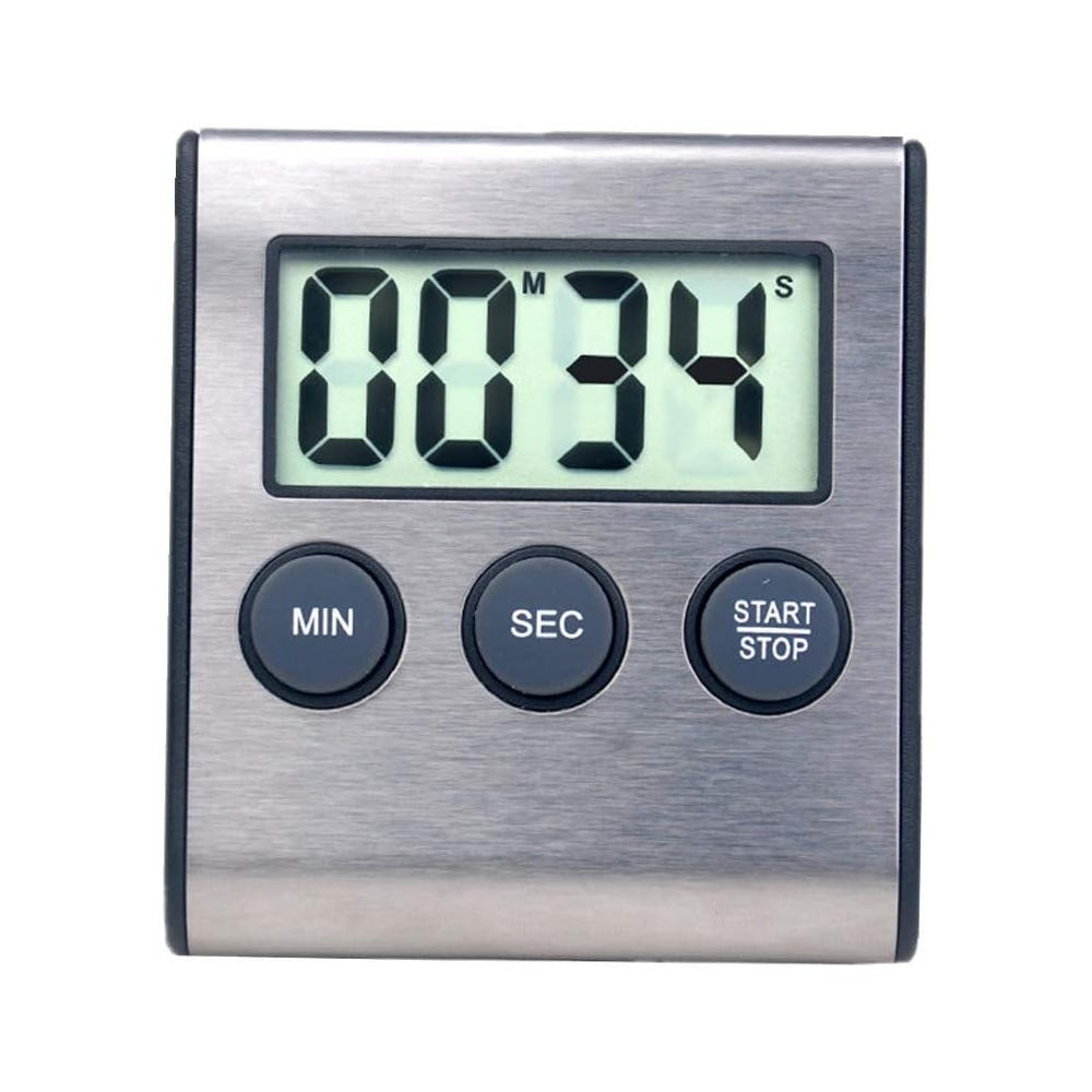 Taylor Pro Doppio Timer Digitale Da Cucina 24 Ore In Plastica/Acciaio Inox, Colore Grigio Argento 10 5 X 8 Cm 92952456 Taylor Pro Doppio Timer Digitale Da Cucina 24 Ore In Plastica/Acciaio Inox, Colore Grigio Argento 10 5 X 8 Cm 92952456
