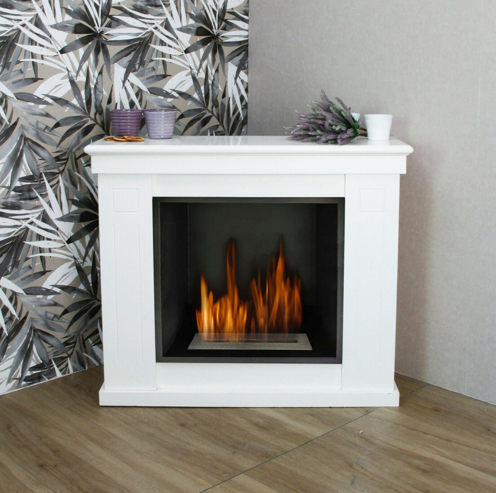 Caminetto A Bioetanzo Da Muro FP/019 - Nero, Vetro Temperato, 1.5 KW/h - Foto 9