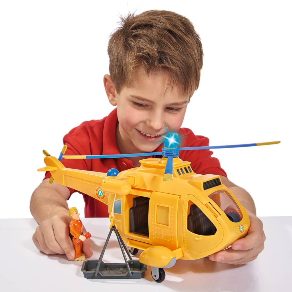 Simba Toys Elicottero Giocattolo con Pompiere Sam Wallaby II