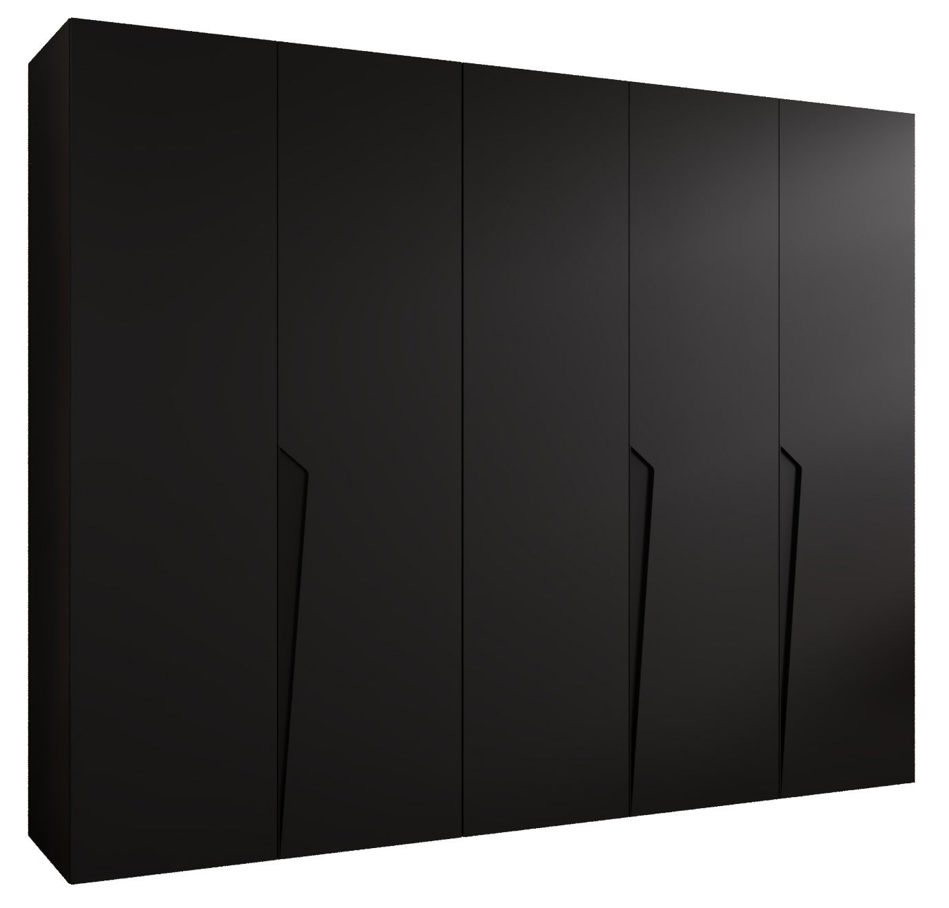 Szafa uchylna otwierana Piano 1 250 x 52 x 202 cm czarny + u. czarny