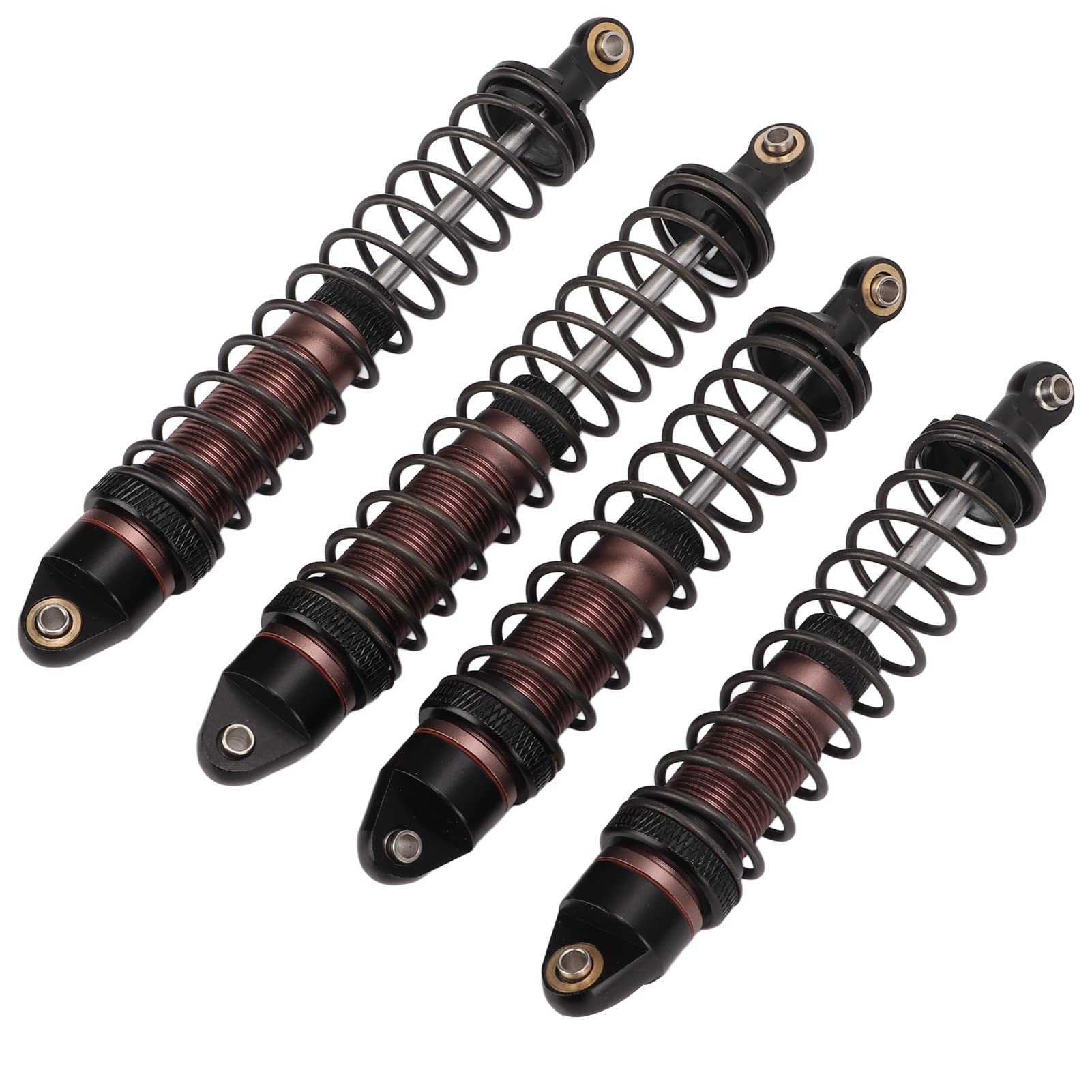 Ammortizzatori RC Ammortizzatore Alluminio Buono Ammortizzatore Molla Elastica Ammortizzatori Anteriori Posteriori Marrone 1:10 RC Auto - 2