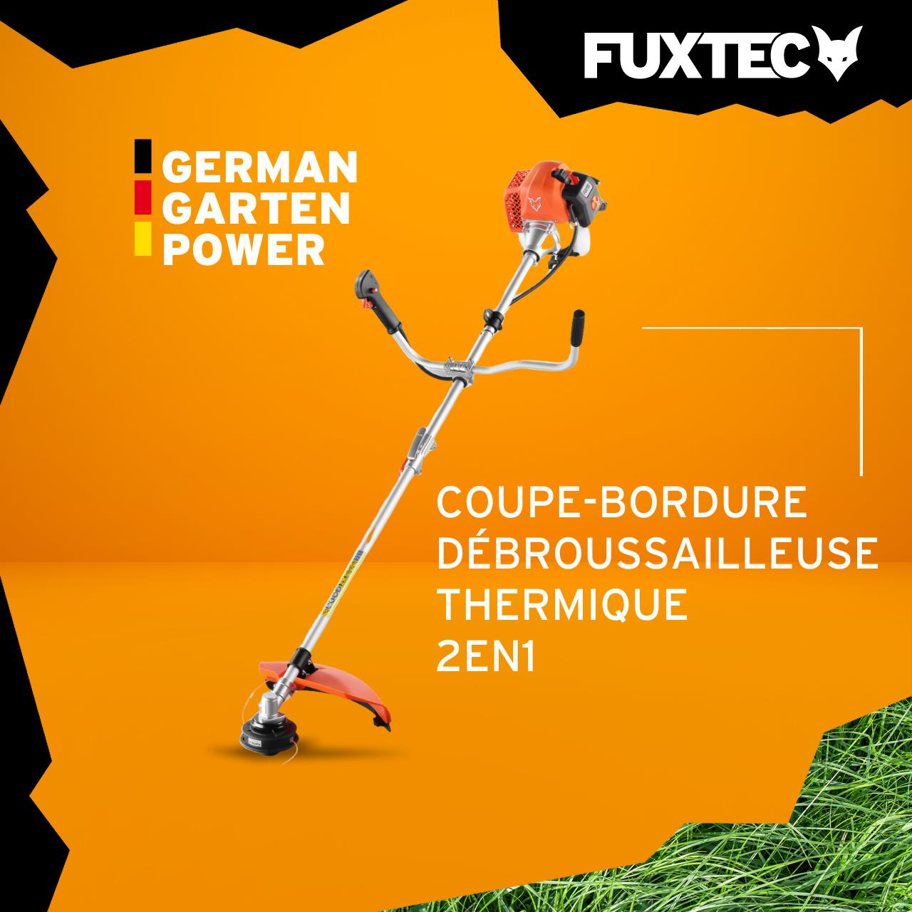Débroussailleuse Thermique Fuxtec FX-MS162 62cm³ - 2-en-1 Avec Lame Et Tête Fil | 4CV Puissant