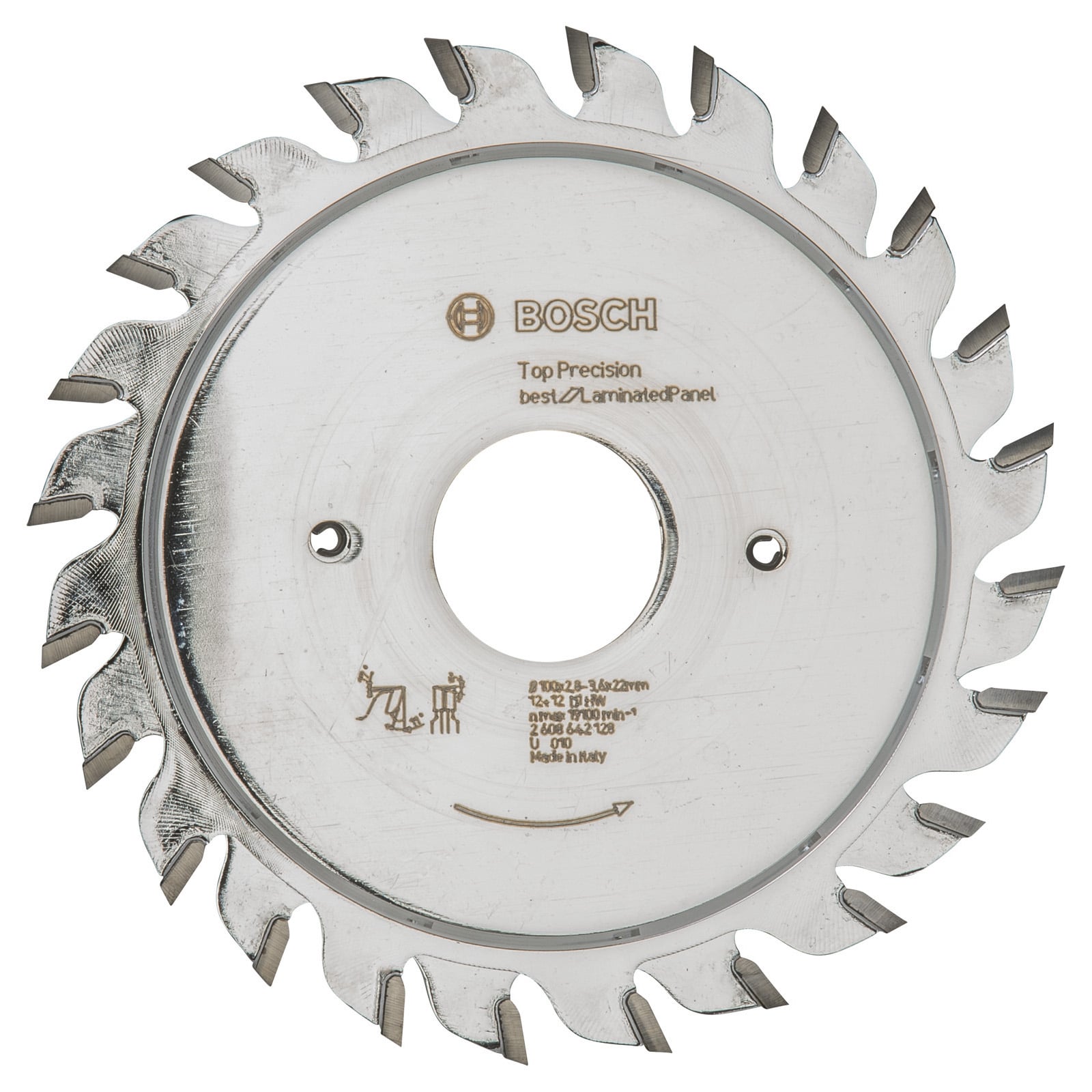 Bosch Tarcza podcinająca Top Precision Best for Laminated Panel, 100 x 22 x 2,8 - 3,6 mm -2608642128 - 2