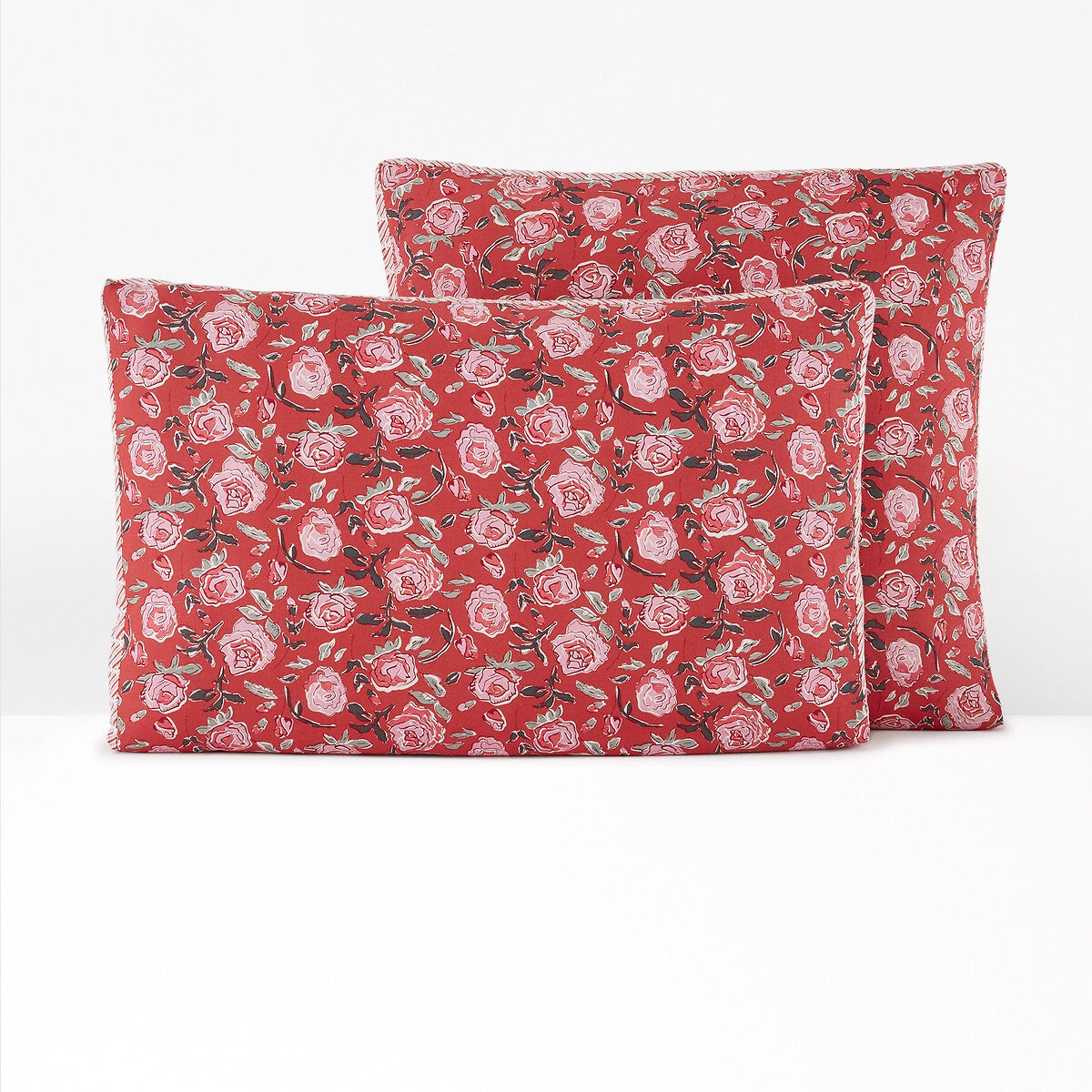 Taie D'oreiller Jeté Rectangle Coton Lin – Noir Uni – 20x12 Pouces – Neuf