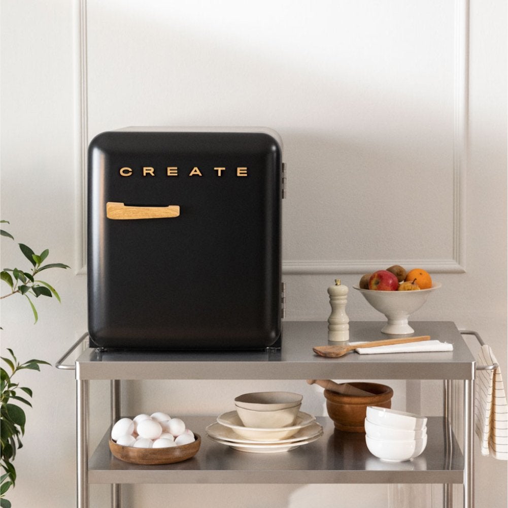CREATE - FRIDGE RETRO 48L - Lodówka w stylu retro - Noir