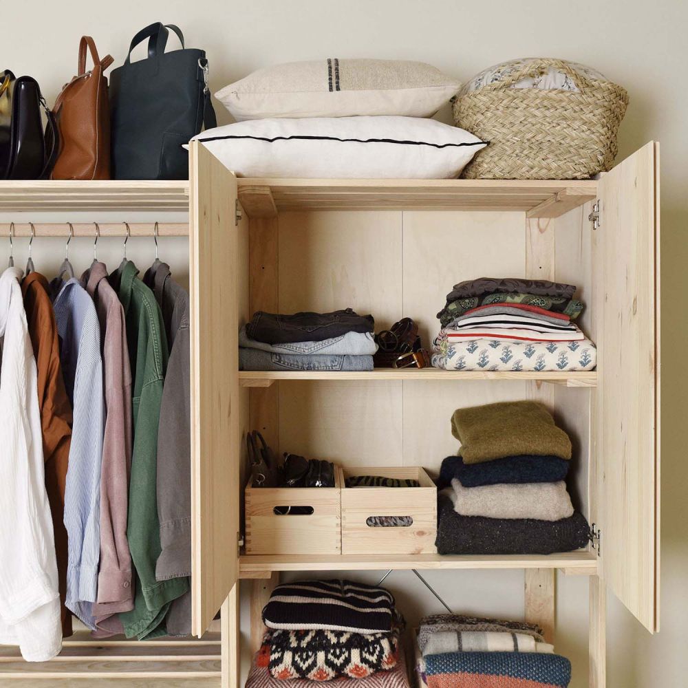 Armoire en bois pour étagère NOVA, 79,5x76,5x40,5 cm - 5