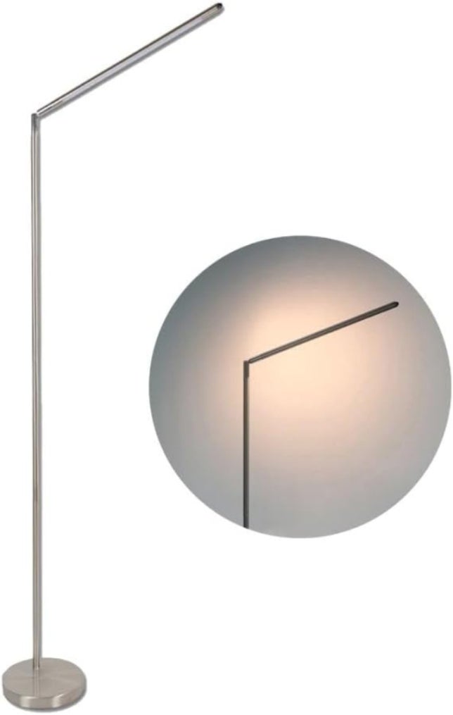 Lampe de lecture LED 6W 600 lumens, 3000k dimmable, moderne, élégante et simple. Finition nickel mat, réglable et rotatif. - 9