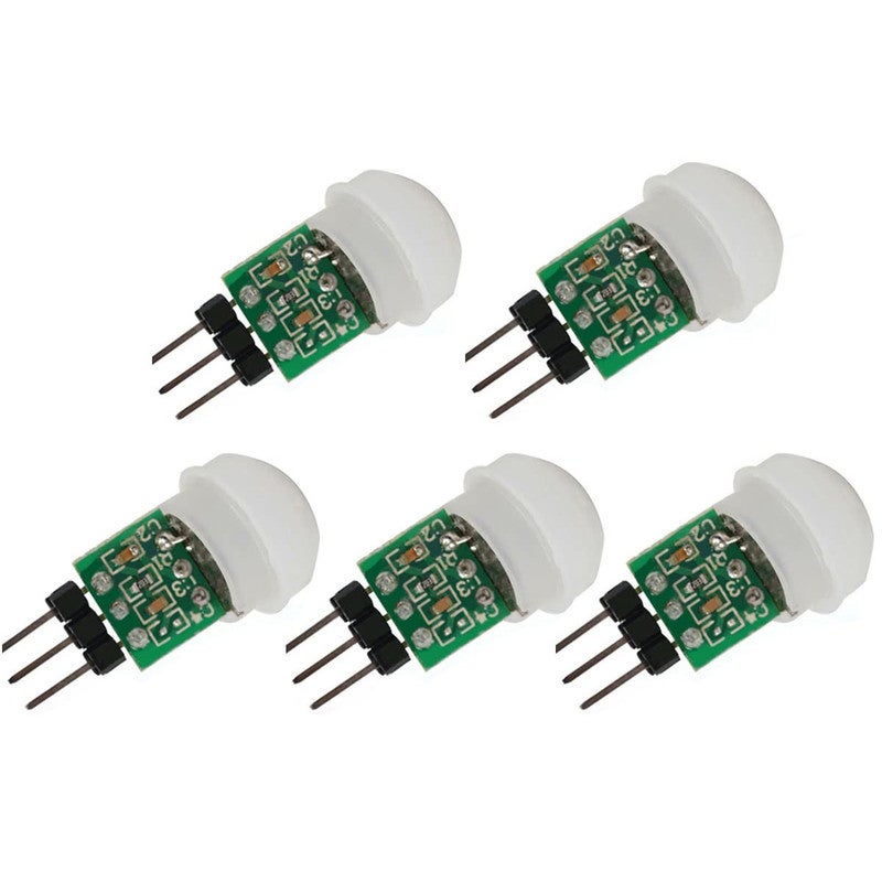 5 SZTUK Czujnik Podczerwieni AM312 Mini Moduł Detektora HC-SR312 Automatyczny Detektor Ruchu PIR Piroelektryczny na Podczerwień DC 2.7 do 12V