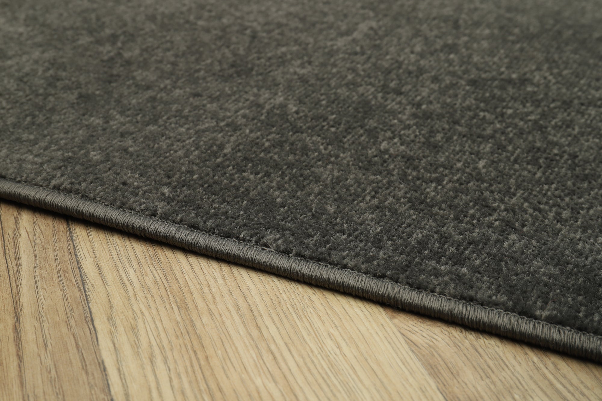 TAPISO Mono Rond Tapis Séjour Poil Court Intérieur Extérieur Moderne Gris Foncé Uni OEKO-TEX 160 x 160 cm - 3