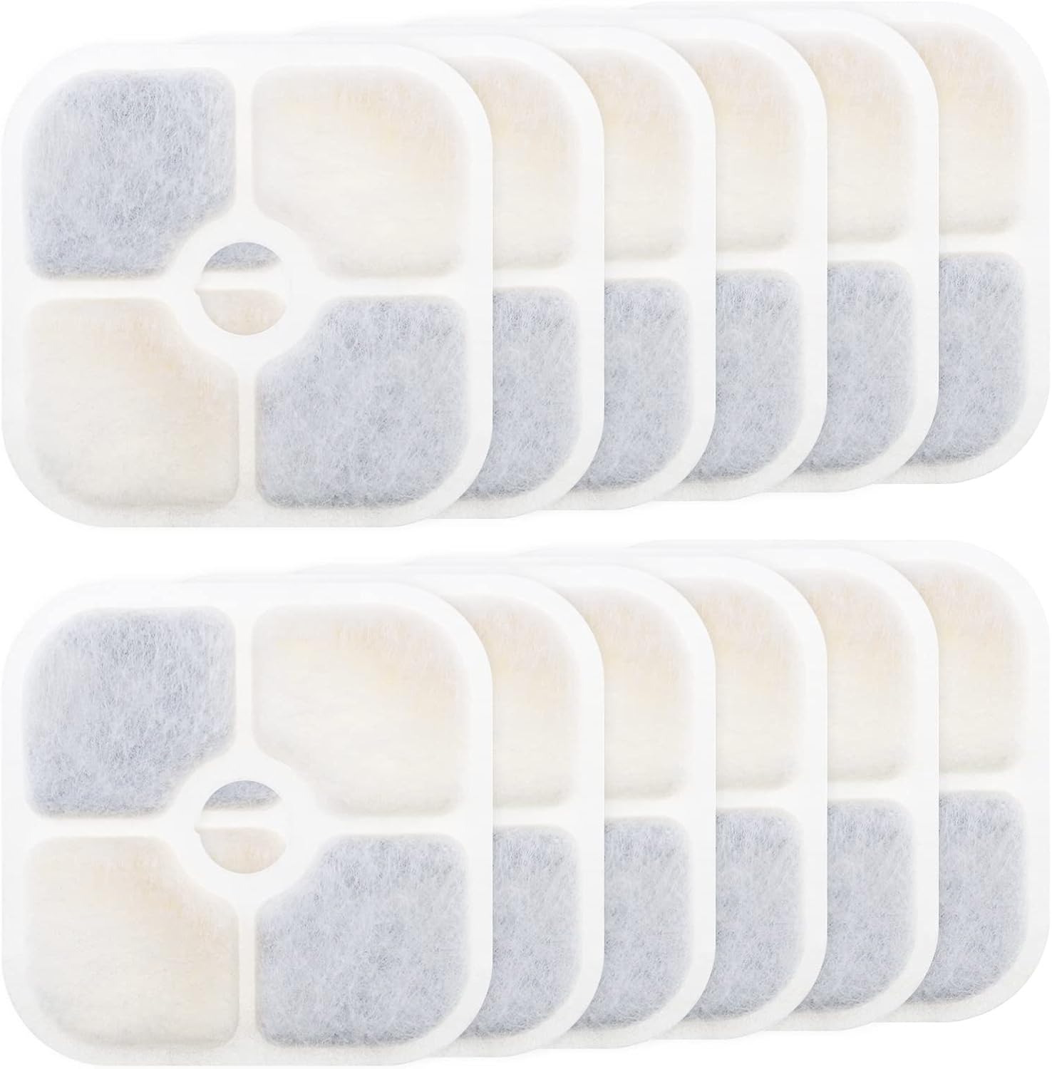 ECSiNG Lot De 2 Filtres à Air Éponge 23410026 – Compatibles Tecumseh BVS143 BVS153, Prisma 37 40 E-34 E-37 E-47, Vantage 35 40 E-36 – Pour Tondeuses à Gazon
