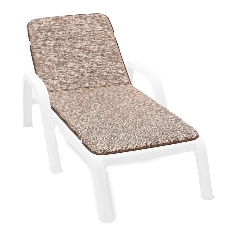 Poduszka Na Leżak Miękki 100% Wyprodukowano We Włoszech Morze Cętkowany Brązowy