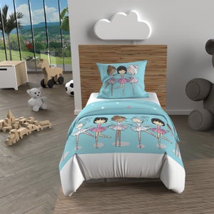 Drap Housse 140x70 Parure Housse De Couette 120x150 Cm SIRENES Bleu, 100 Housse De Couette 200x200 Enfant