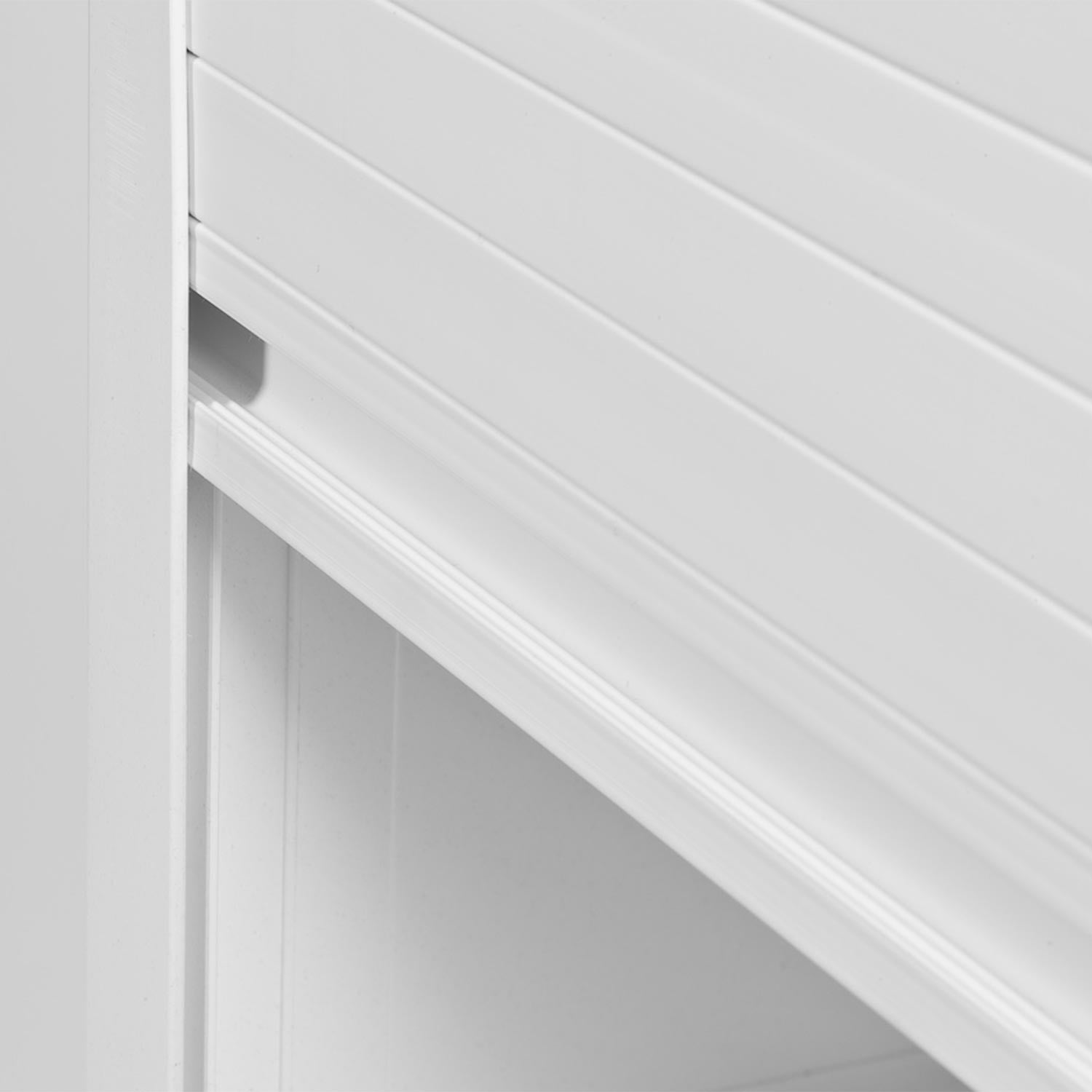 Cubierta para lavadora con persiana vertical blanca - 2