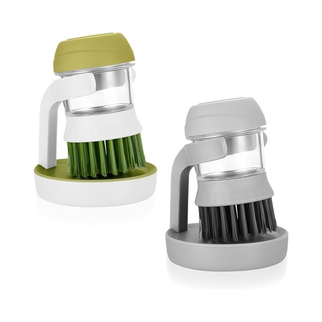 Yuqilin Brosse Nettoyage Brosse à Vaisselle de Cuisine Rechargeable pour Salle de Bain et Cuisine, Nettoyage Casserole Poêle Évier (B