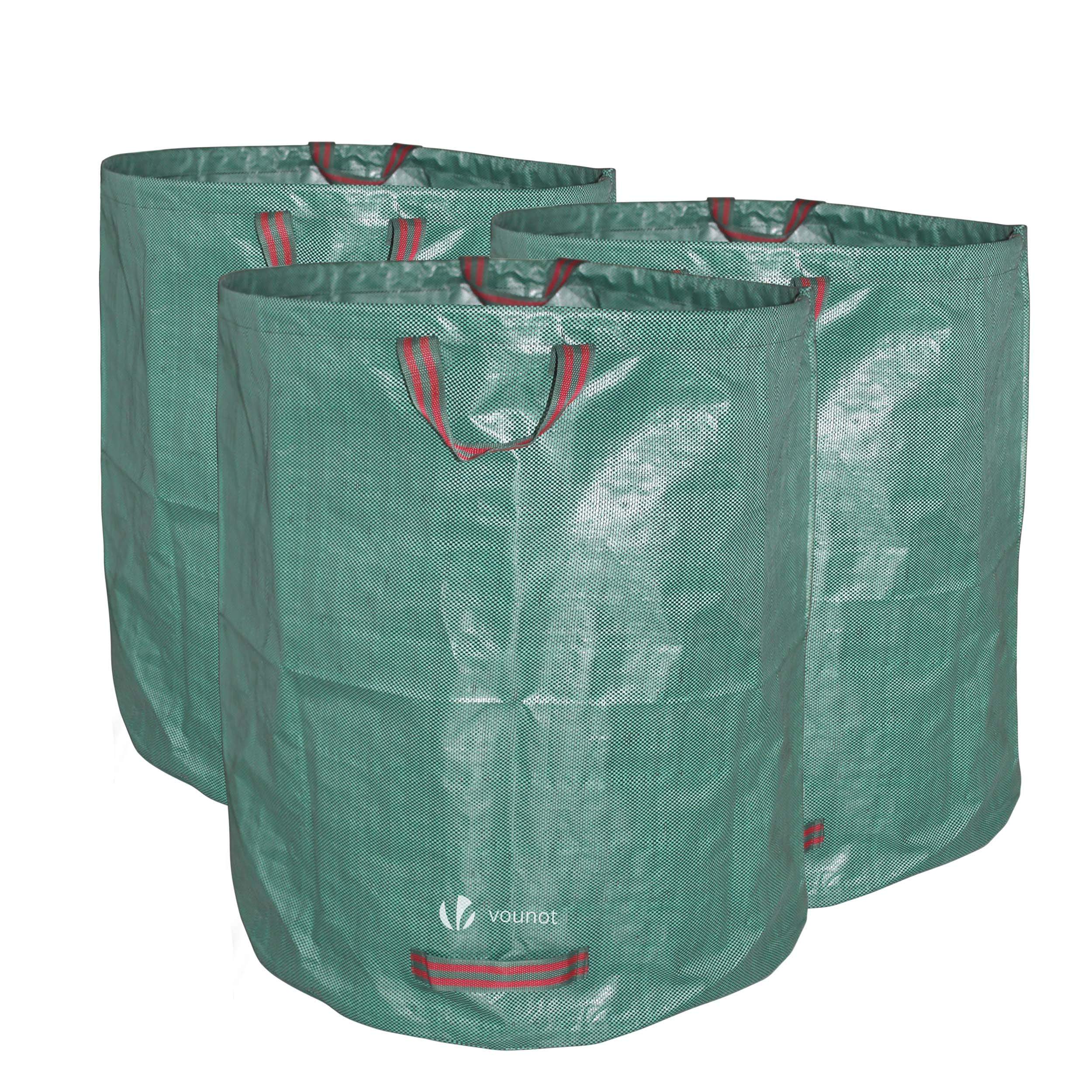 Sacs De Jardin Tapvai 272L Indéchirables - Lot De 3 Avec Gants, Autoportants, étanches Et Réutilisables