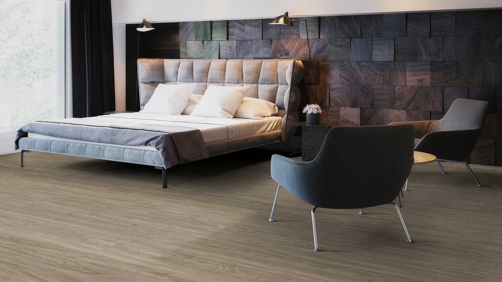 Lame PVC Autoplombante effet bois medium - 125 x 24,50 cm - 11 lames = 3,37 m² - 8