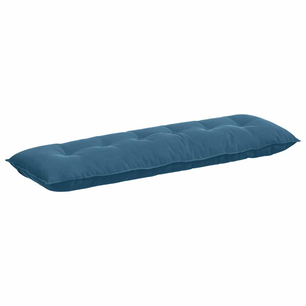 Coussin de Dos Bleu 160 x 50 cm Tissu en velours côtelé vidaXL - 2