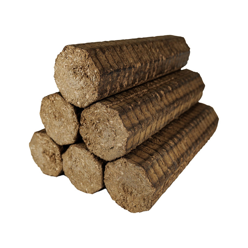 Buches compressées Haute Performance - 42 cartons de 6 bûches - 100% naturelles - 3