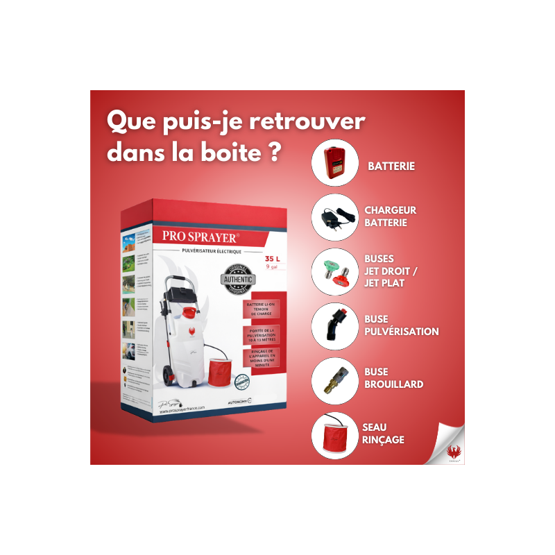 Pulvérisateur Électrique Pro Sprayer EVO PHOENIX 35L - 1 Batterie - 4