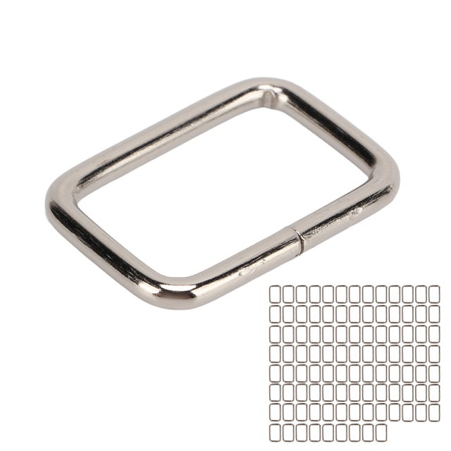 100 acessórios retangulares para coleiras/peitorais para cães, 3 x 25 x 15 mm cada