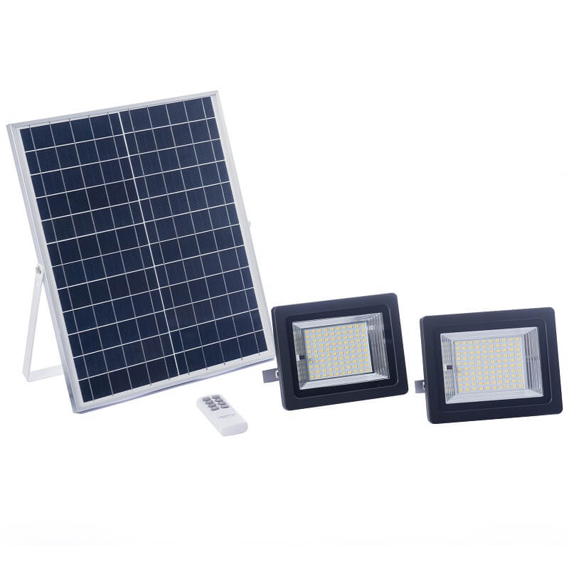Projecteur LED Solaire 400W - 5000 Lm, Lumière Blanche 6000K, étanche IP67, Avec Télécommande