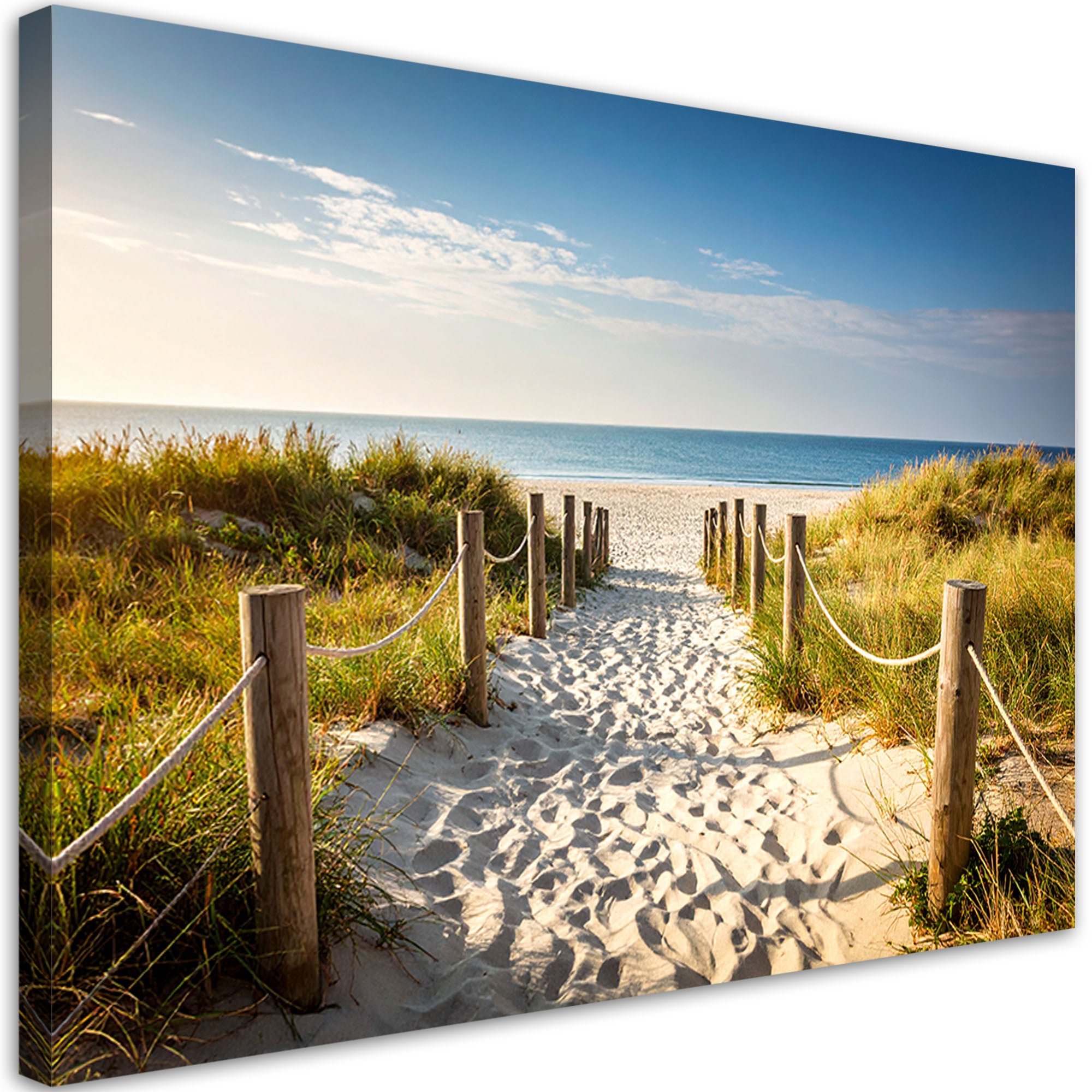 Obraz do salonu sypialni jadalni, Ścieżka na plażę Krajobraz morski 90x60