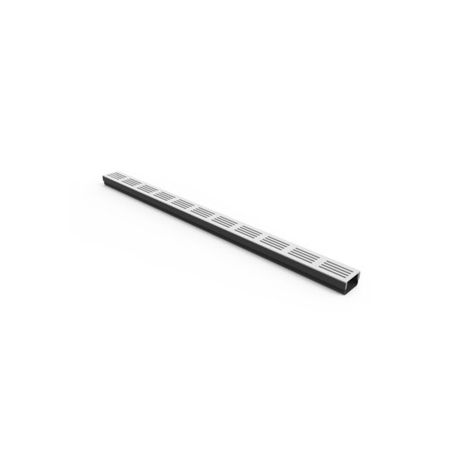 Caniveau 3XS MINI L 6,5 cm Grille aluminium - StarDrain - LINE ECO - Caniveau de 100 cm