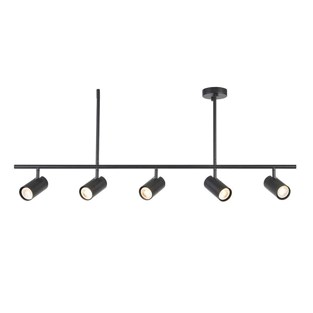 Lampa sufitowa REZ czarna matowa 5xGU10x7W metal wym:41,3x110,5x15cm IP20 Endon